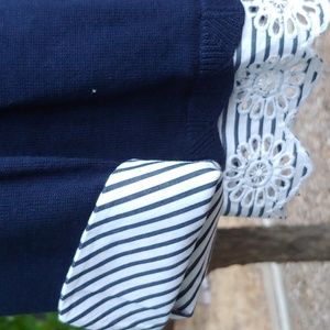 BHWM Silk Blend Boat-Neck Stripe Twofer